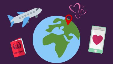 Em qual país mora seu amor internacional?