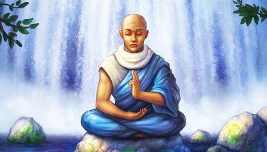 A flor, a montanha, o monge e uma lição de vida