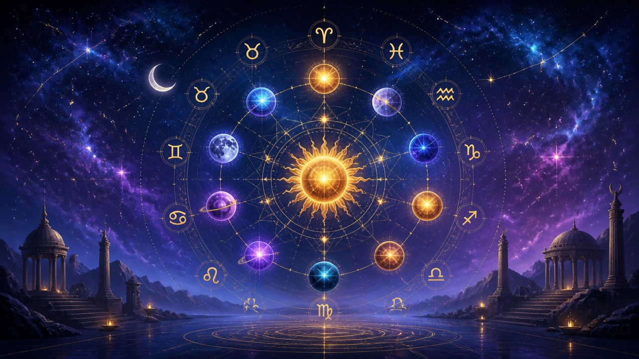 Arte editorial mística sobre Horóscopo do dia de hoje (15/09/2026): previsões dos signos para Terça-feira