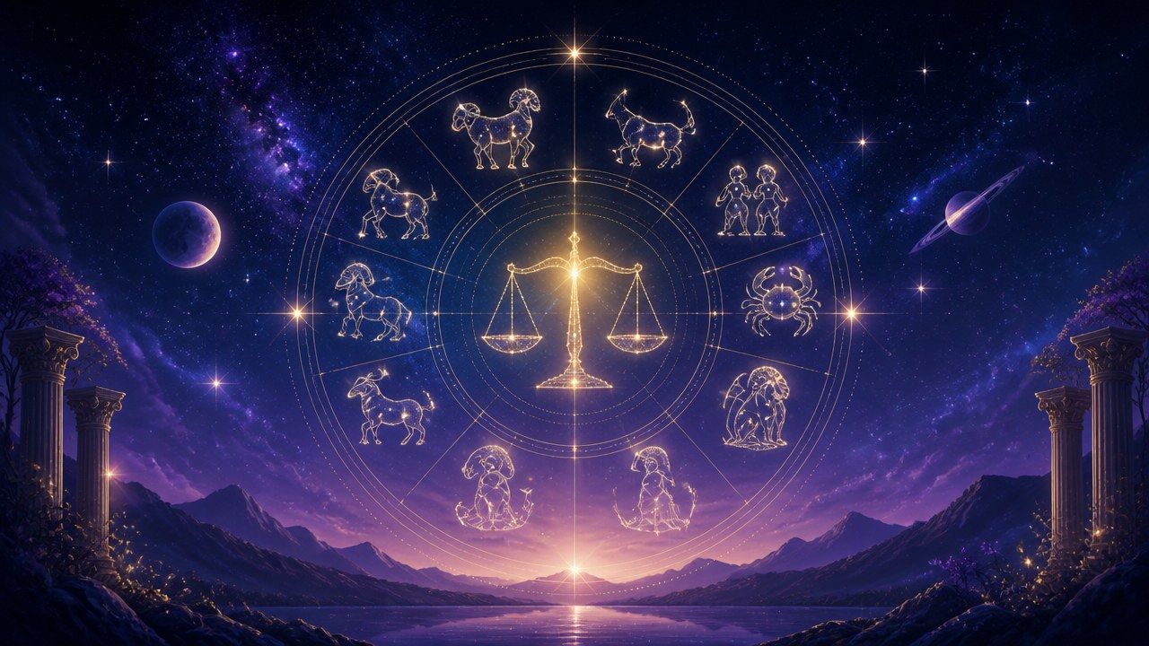 Arte editorial mística sobre Horóscopo do dia de hoje (23/09/2026): previsões dos signos para Quarta-feira