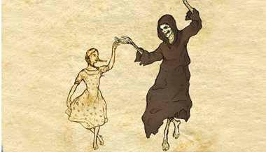 Nos braços leves da morte