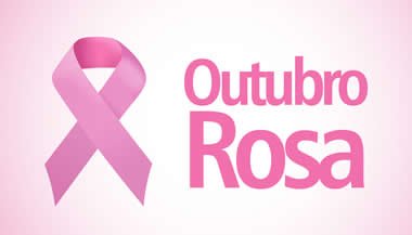 O laço rosa em outubro