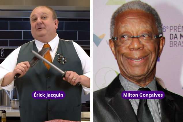 Érick Jacquin e Milton Gonçalves