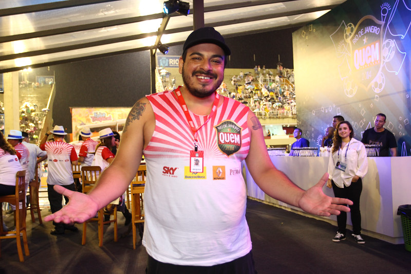 Comediante Luis Lobianco no carnaval.