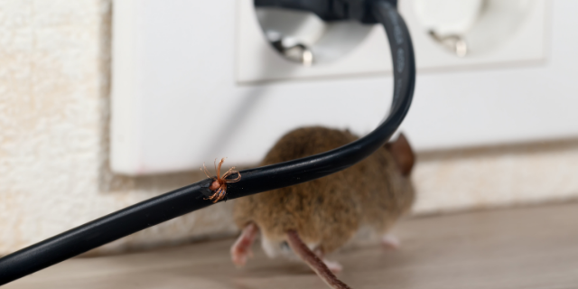 Rato correndo na casa