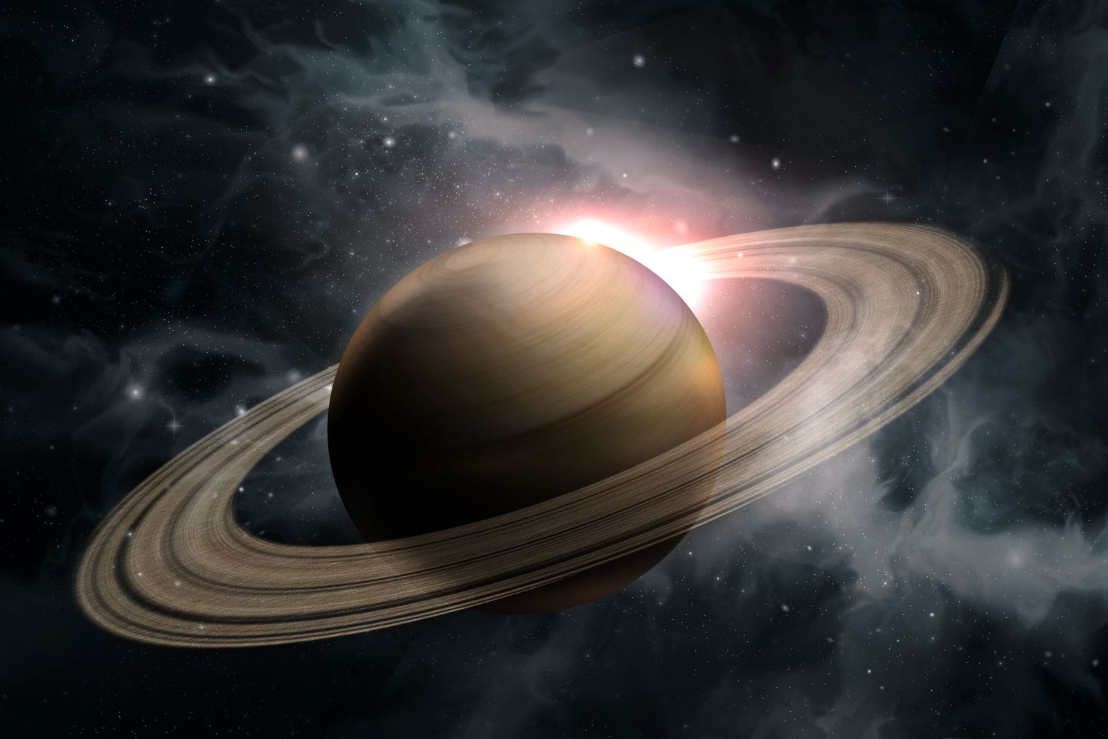 Ilustração do planeta Saturno 