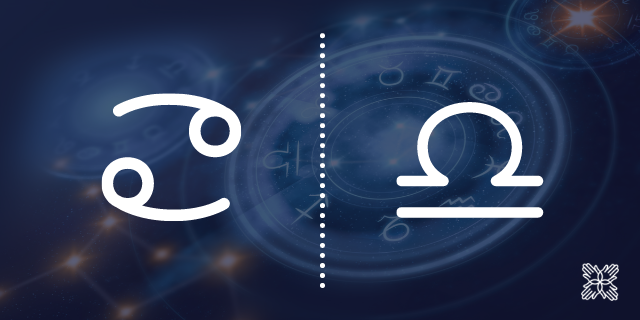 Câncer com ascendente em Libra