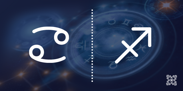 Câncer com ascendente em Sagitário