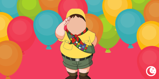 Ilustração do Russel do filme 