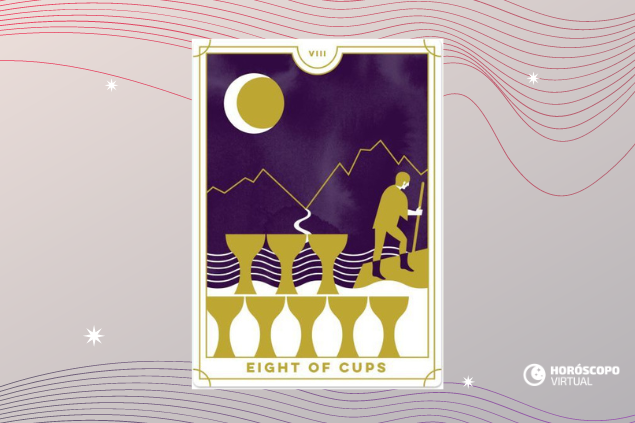 Carta de tarot 8 de copas