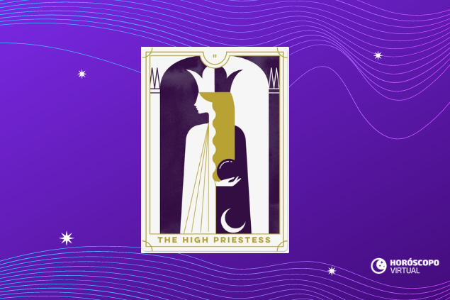 Carta Sacerdotisa virada para cima