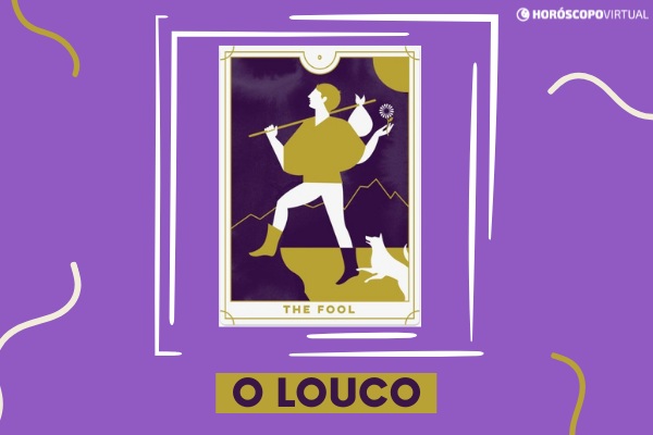 Carta o Louco virada para cima