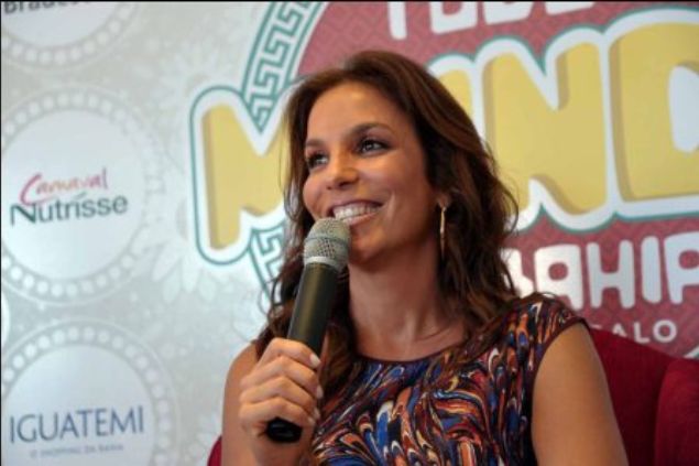 Cantora Ivete Sangalo em entrevista.