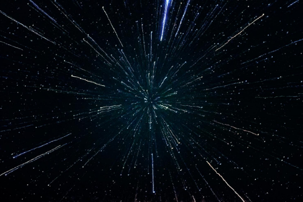 Galáxia com estrelas