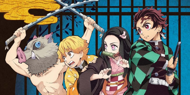 Cena do anime Demon's Slayer.