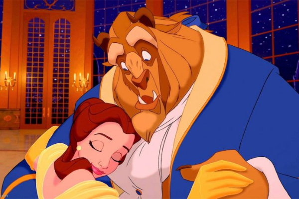 Desenho A Bela e a Fera.