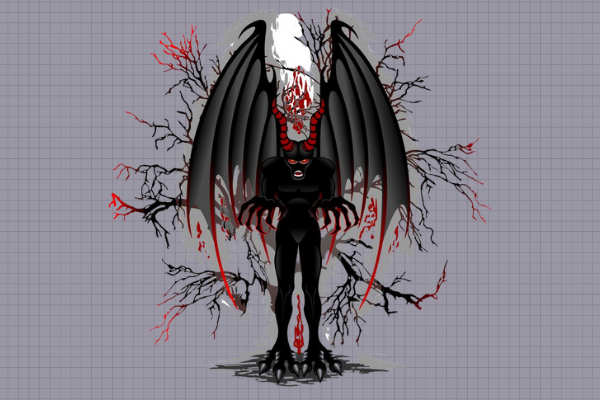 Ilustração de demônio Belphegor.
