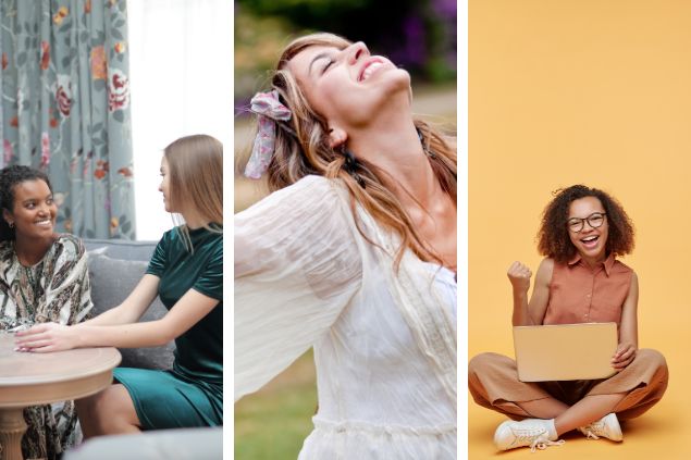 Montagem de 3 coisas que os geminianos gostam