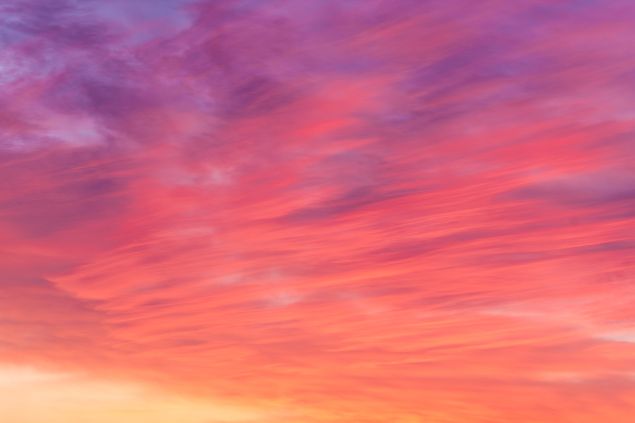 Imagem de um céu rosado