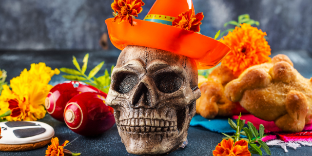 Objetos festivos de Dia dos Finados no México