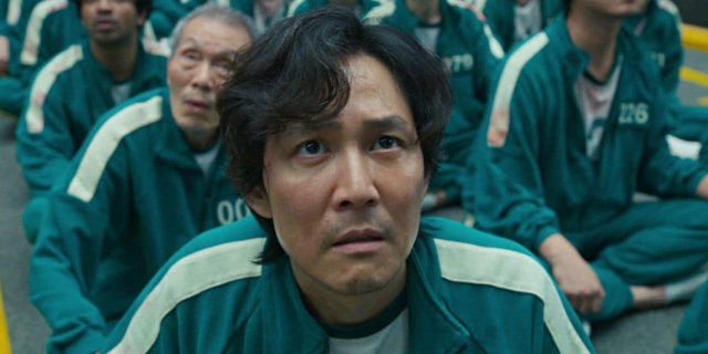 Imagem do personagem Seong Gi-hun durante a série Round 6