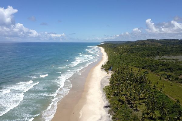 Cidade de Itacaré, na Bahia