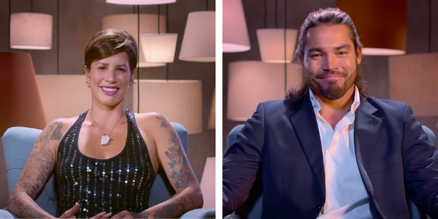 Imagem de Fernanda Terra Borges Fortes e Thiago Rocha, participantes do Casamento às cegas Brasil