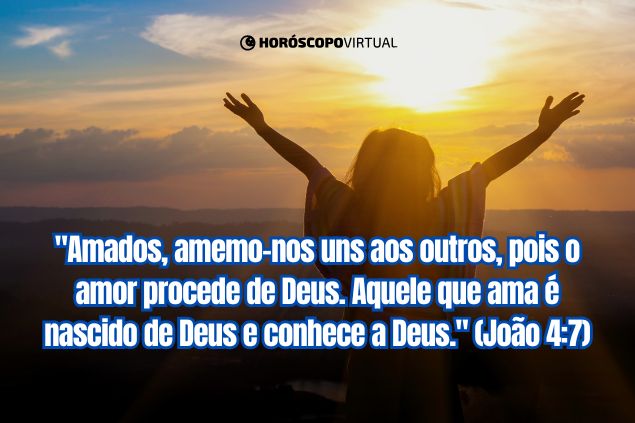 Imagem do versículo bíblico para gêmeos - João 4:7