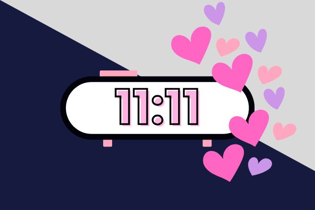 Imagem de um relógio marcando as horas 11:11