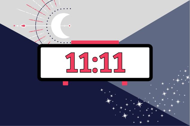 Imagem de um relógio marcando 11:11