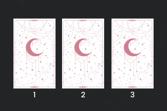 Foto das cartas viradas para baixo