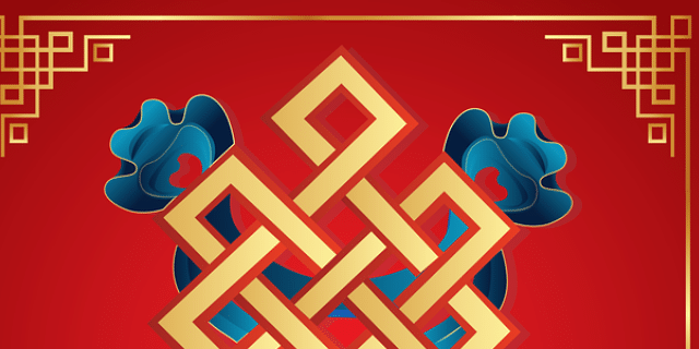 Imagem da representação do nó infinito. 