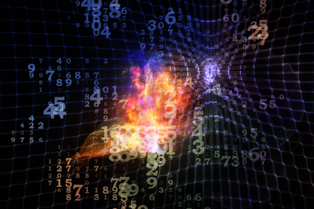 Números em montagem cyber