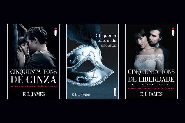 Capas de 3 livros da Saga 