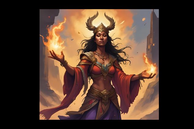 Imagem da orixá Egunitá da Umbanda.