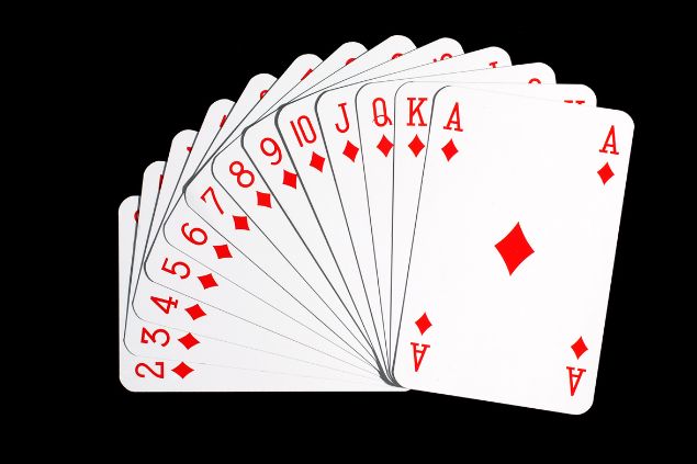 Imagem de todas as cartas do naipe de ouros.