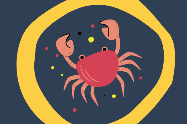 Ilustração de signo de câncer