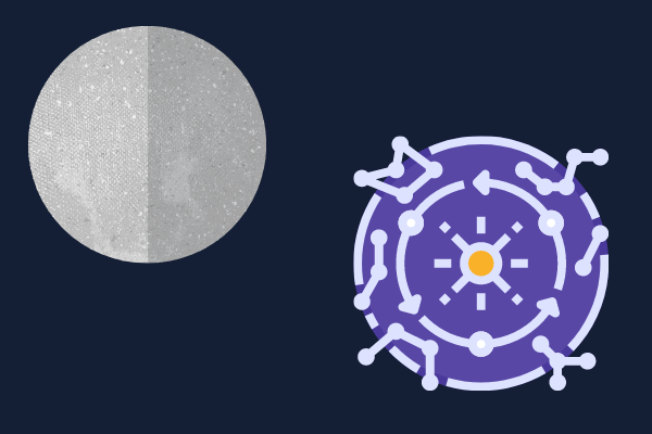 Ilustração de Mercúrio em Câncer