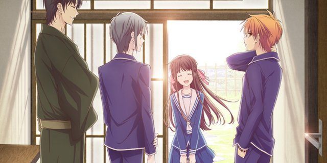 Cena do anime Fruits Basket.