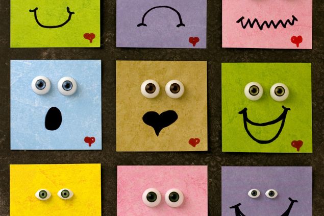 Representação das emoções.