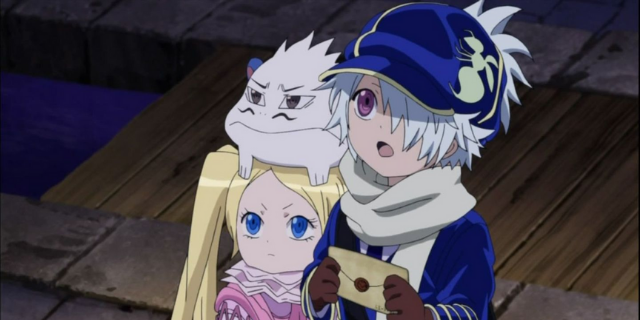 Cena do anime Tegami Bachi.