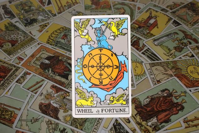 Carta de tarot A roda da fortuna