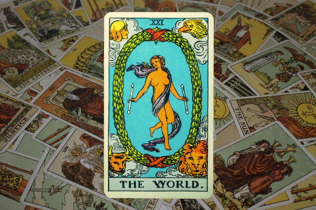 Carta de tarot O Mundo