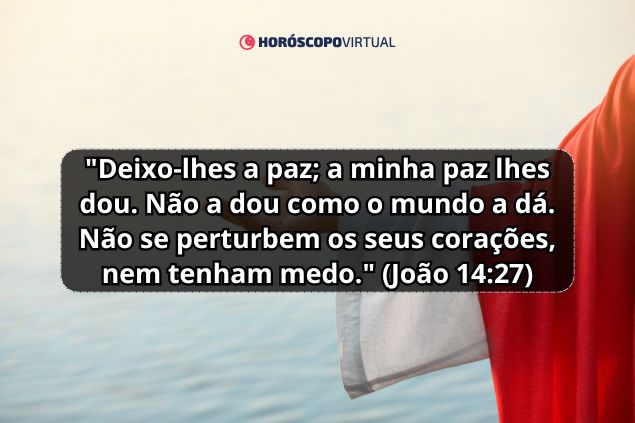 Imagem do versículo bíblico para touro - João 14:27