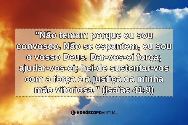 Imagem do versículo bíblico para virgem - Isaías 41:9