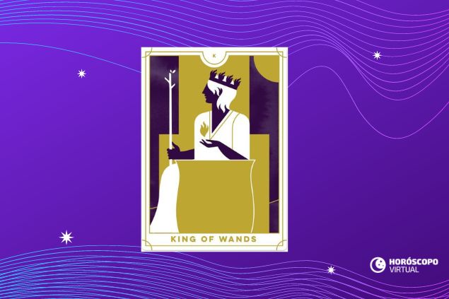 Imagem da carta de tarot Rei de Paus.