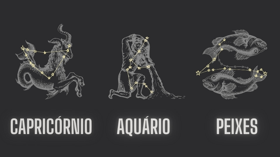Constelações Capricórnio, Aquário e Peixes