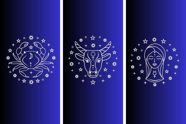 warmjuly no Canva Pro Símbolo de Câncer, de Touro e de Virgem