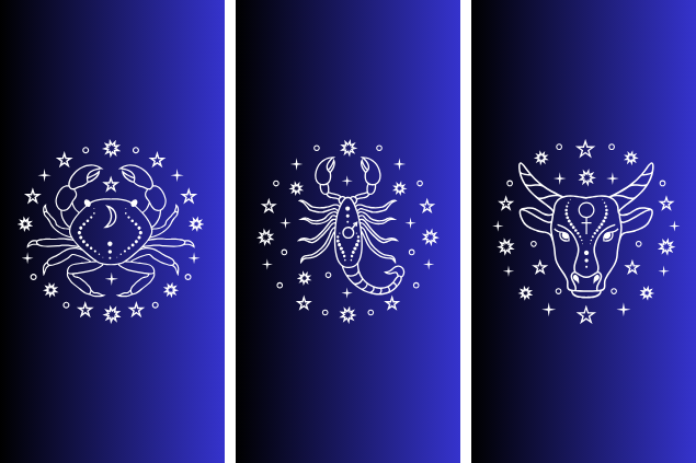 warmjuly no Canva Pro Câncer, escorpião e touro