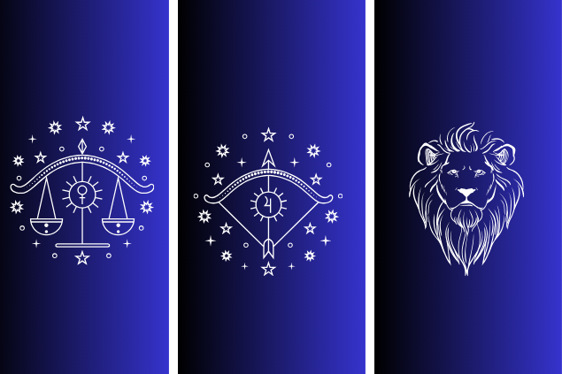 warmjuly / DAPA Images no Canva Pro Libra, Sagitário e Leão